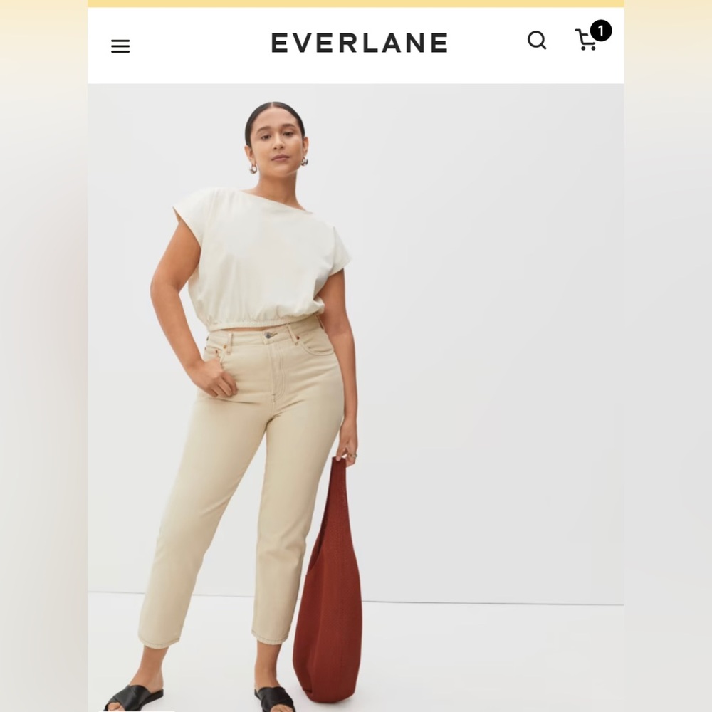 Everlane The ’90s Cheeky® Crop Jean - 29 in pure clay